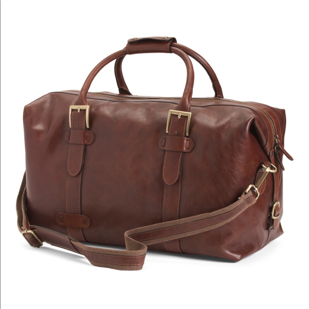 NWT Made in Italy Leather Duffel Bag